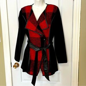 Brand new Jolibel Plaid Blazer for Women Size 8 Red/Black